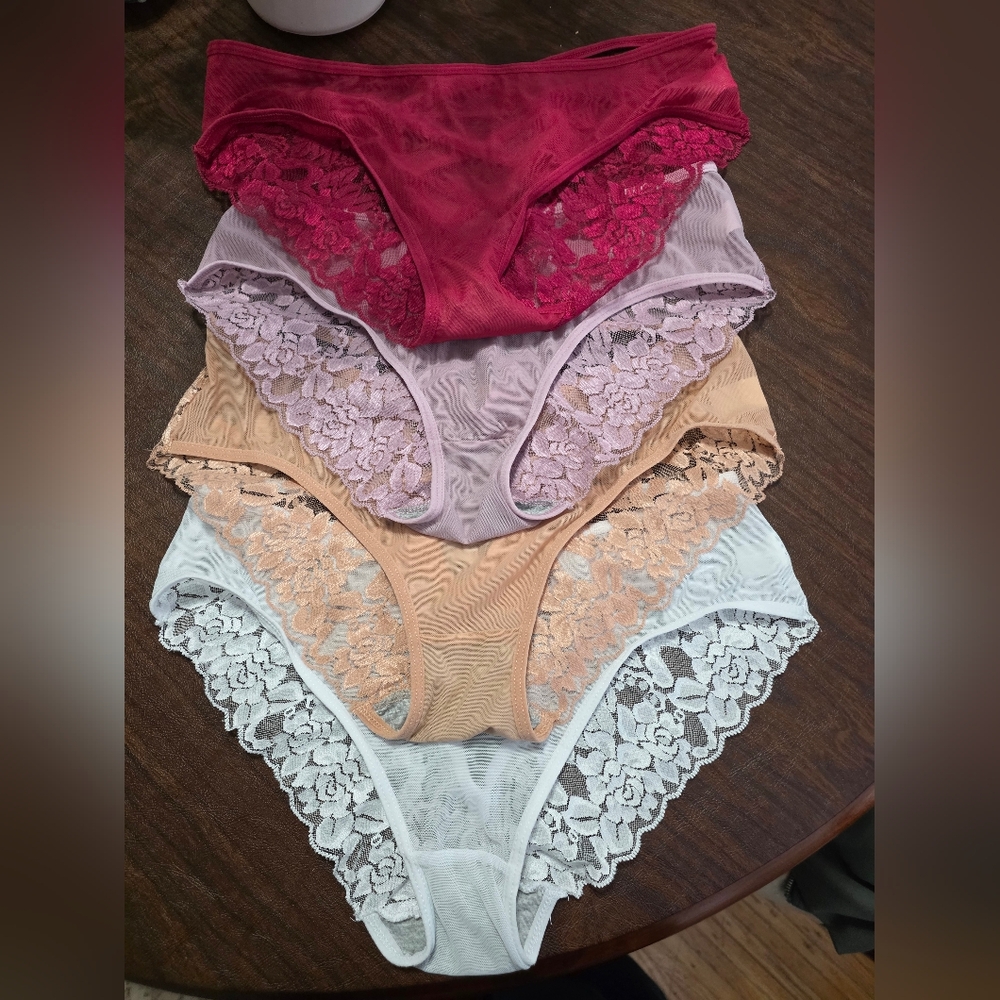 Lace Trim Women's Panties - Set of 4 Size 1x NWOT - Picture 4 of 4